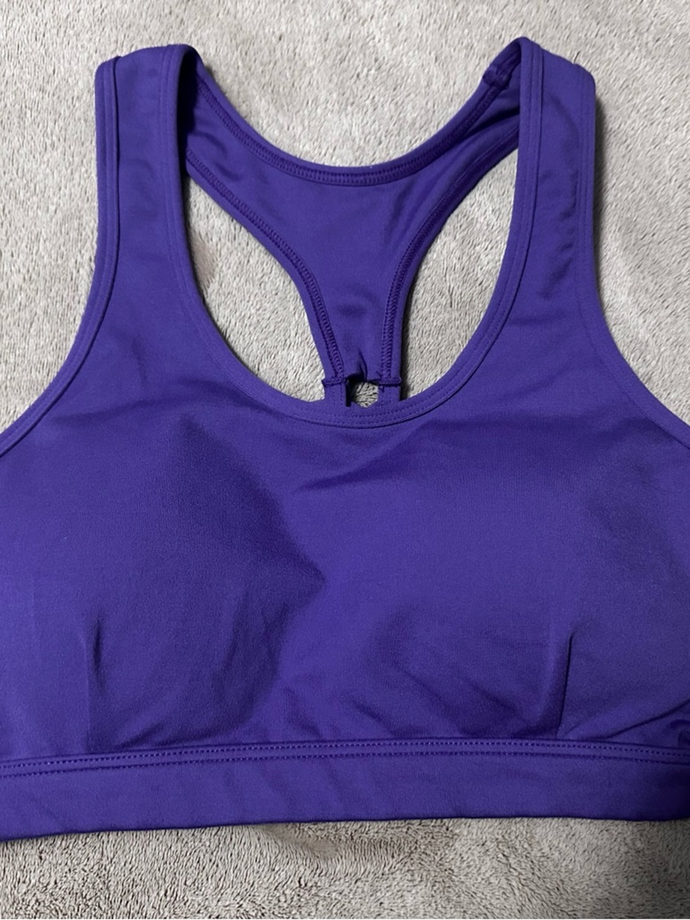 Bombshell Sportswear Purple Racerback Sports Bra
